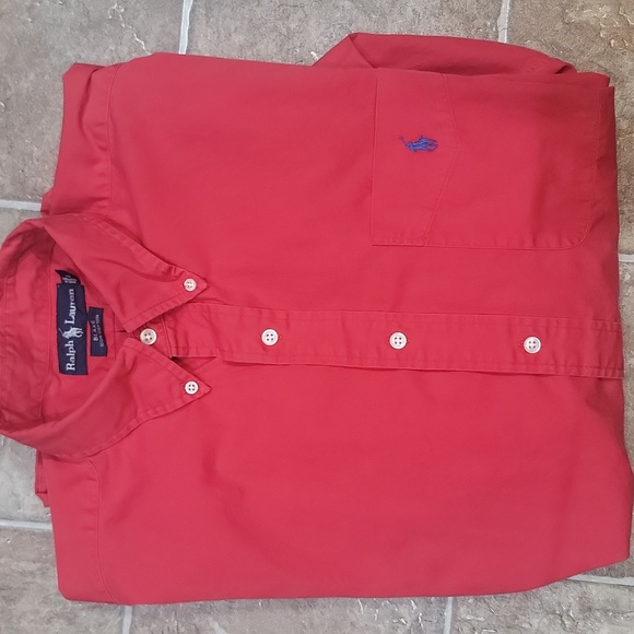 ☆ Ralph Lauren Blake Mens Button Up Long Sleeve Cotton Shirt Size L ☆ - Picture 1 of 5